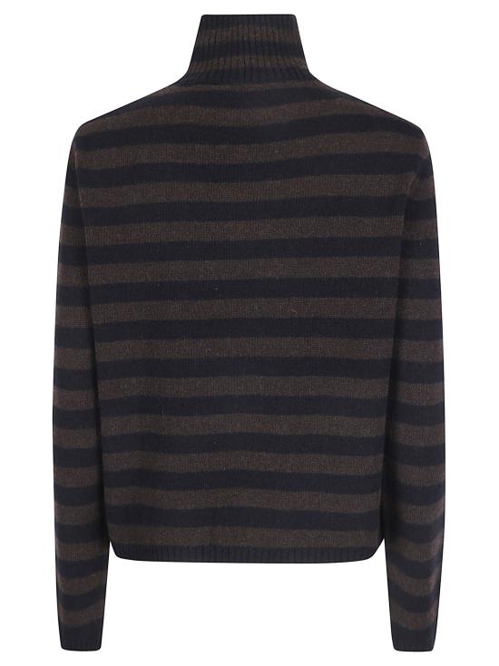 26FW 사이블사렐 후드 티셔츠 FW26K21 BRWNBLKSTRP BROWNBLACK STRIPE - SIBEL SARAL