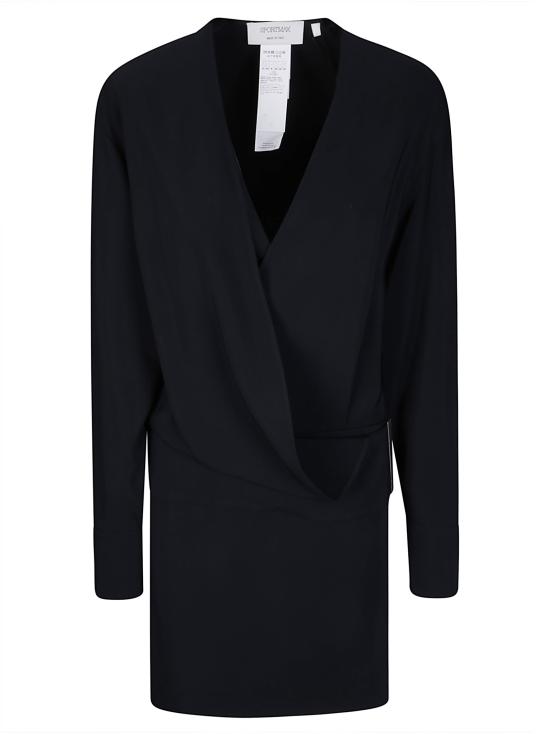 26FW 스포트막스 미디 원피스 2622226072600 003 BLACK