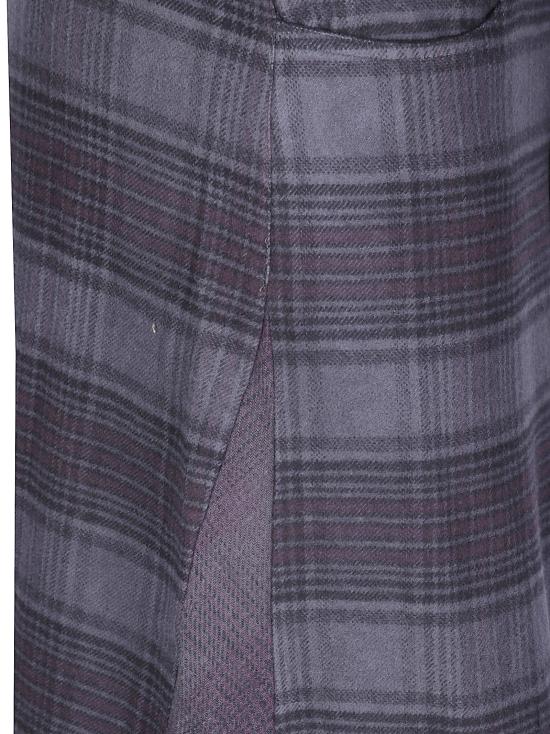 26FW 아워레가시 롱 스커트 W4264RDM DULYWED DUSTLY MERLOT CHECK - OUR LEGACY