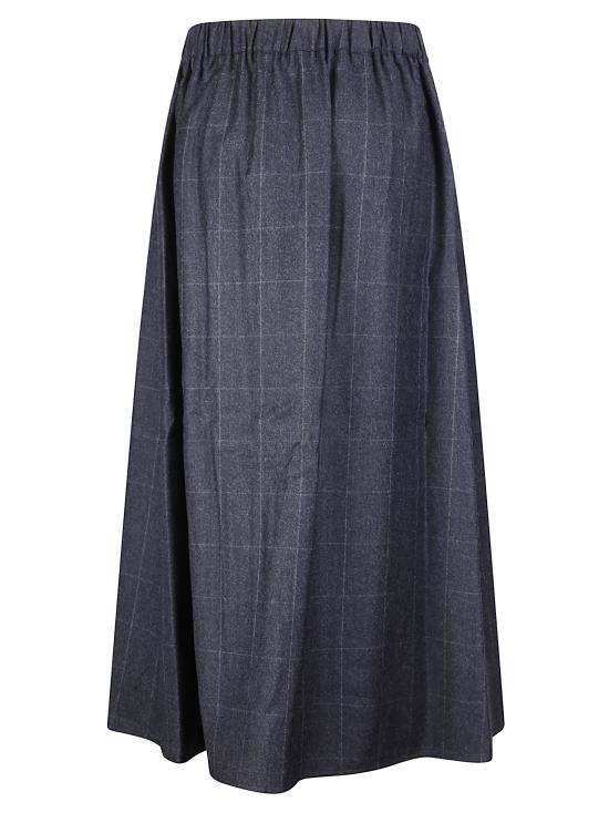 26FW 사이블사렐 미디 스커트 FW26SKRT7 WINDOWPANE - SIBEL SARAL