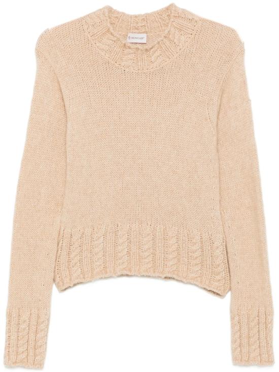 26FW 몽클레어 스웨터 L20939C00017 N0403 20P LIGHT BEIGE