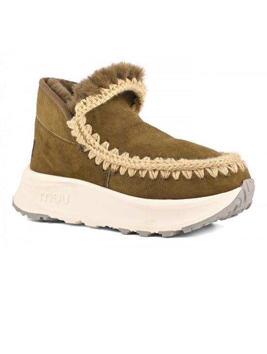 26FW 모우 부츠 Montone Speed 에스키모 스니커즈 Stivaletto 베르데 - MOU