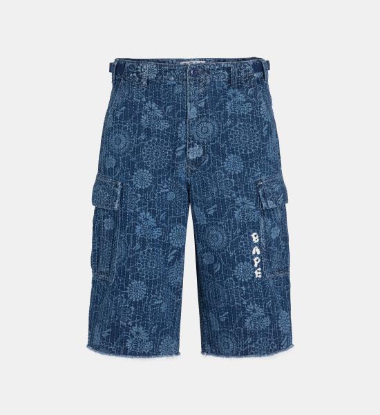  베이프 데님 숏팬츠 001DSM301305MING INDIGO DOM