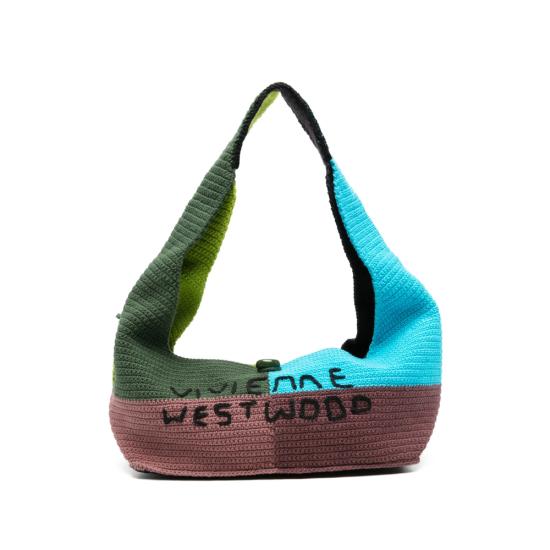 26FW 비비안웨스트우드 엘리 크로셰 패치워크 숄더백 46020019U K007PO105 MULTICOLOUR