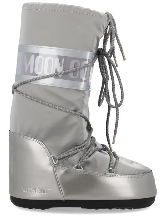 26FW 문부츠 아이콘 글랜스 플래티넘 새틴 부츠 80D1401680 H001 SILVER - MOON BOOT