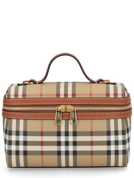 26FW 버버리 체크 베니티 백 8120525 A9534 BEIGE - BURBERRY