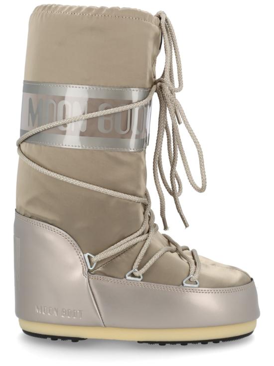 26FW 문부츠 아이콘 글랜스 플래티넘 새틴 부츠 80D1401680 B003 BEIGE - MOON BOOT