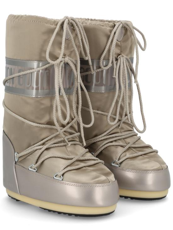 26FW 문부츠 아이콘 글랜스 플래티넘 새틴 부츠 80D1401680 B003 BEIGE - MOON BOOT