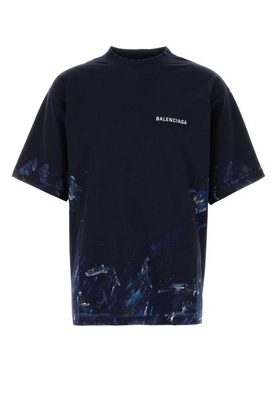 26FW 발렌시아가 반팔 티셔츠 764235TUVJ7 8065 Blue