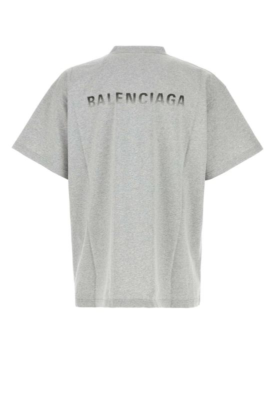 26FW 발렌시아가 백 그래디언트 오버사이즈 티셔츠 850345TVVE6 1302 Grey - BALENCIAGA