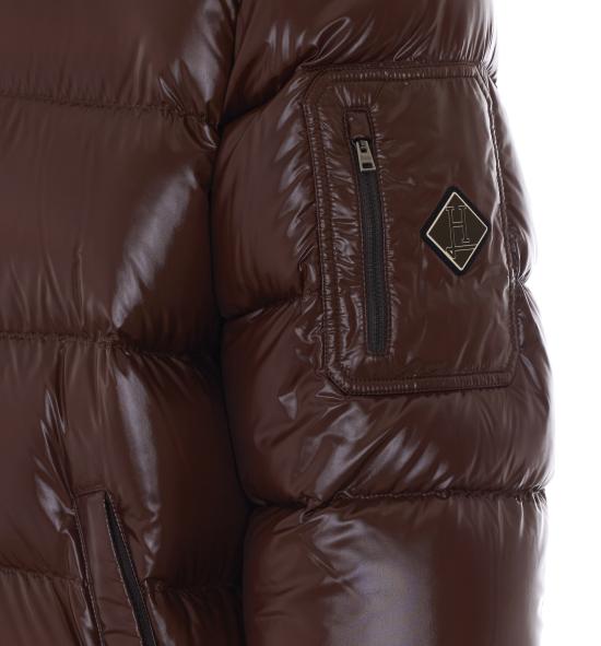 26FW 에르노 마야 후드 쇼트 다운 재킷 PI001416U 129738940 BROWN - HERNO