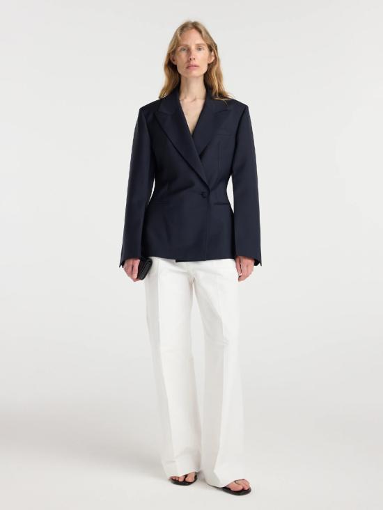 26FW 로에 수트 자켓 81911195 410 NAVY - ROHE