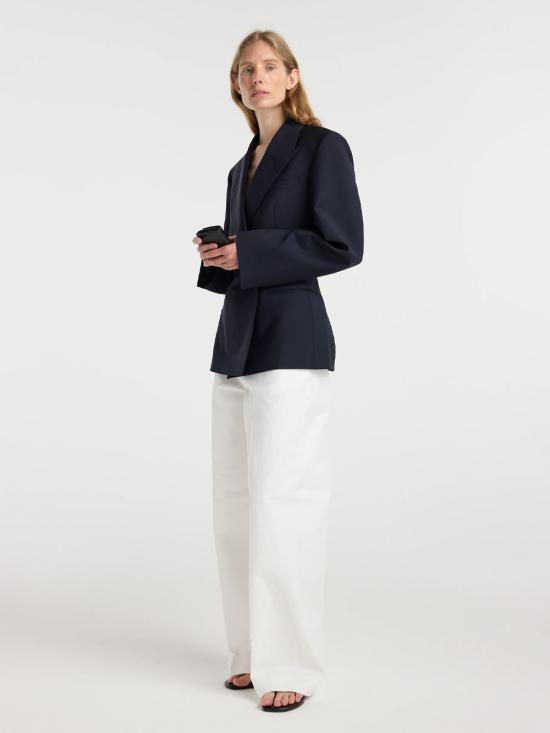 26FW 로에 수트 자켓 81911195 410 NAVY - ROHE
