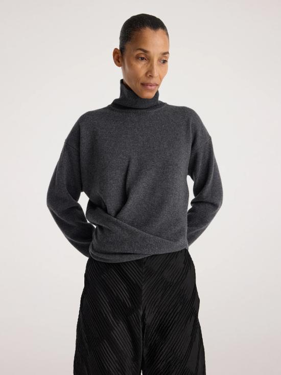 26FW 로에 터틀넥 42123320 021 DK GREY MELANGE - ROHE