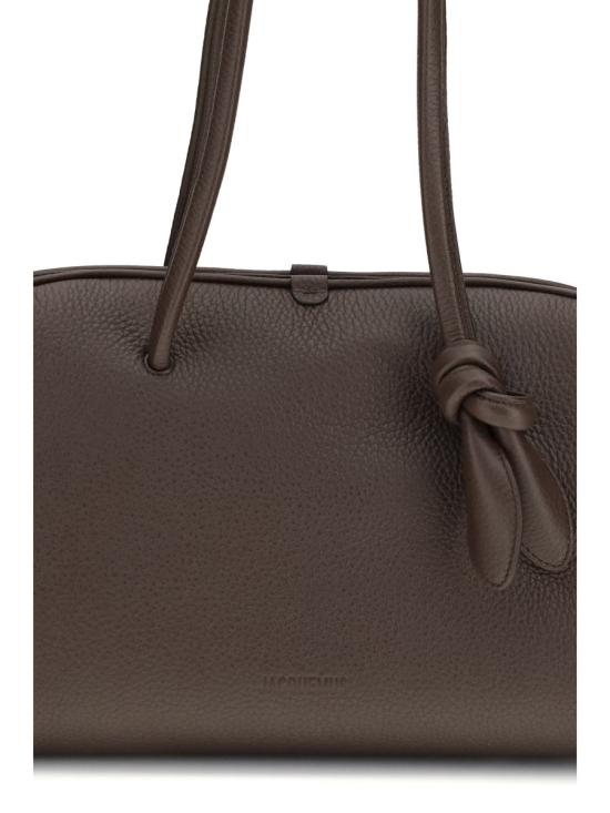 26FW 자크뮈스 투리스모 소프트 볼링백 BAU00417AC03A03 880 DARK BROWN - JACQUEMUS