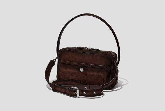 26FW 아크네 스튜디오 카메로 파티 스웨이드 숄더백 카메로 파티 스웨이드 숄더백 C10338 ADM - ACNE STUDIOS