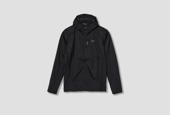 26FW 아크테릭스 후드 티셔츠 델타 하이브리드 후디 남성용 X000010633 블랙