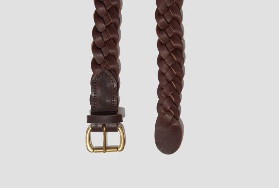 26FW 비즈빔 벨트 꼬임  30mm 0126203003018 진한 갈색 - VISVIM
