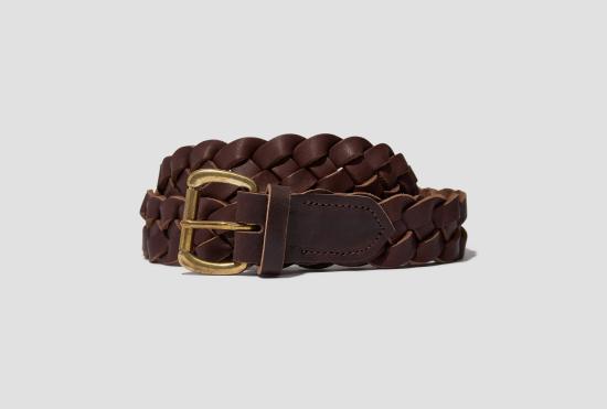 26FW 비즈빔 벨트 꼬임  30mm 0126203003018 진한 갈색