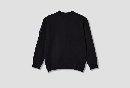 26FW 스톤 아일랜드 니트웨어 플러시 스티치 겨울 면 S.I. 고스트 L2 S15 51000 37 S00FM 네이비 - STONE ISLAND