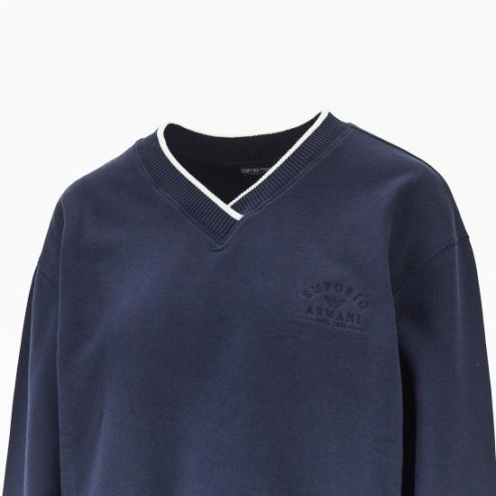 26FW 엠포리오 아르마니 긴팔 티셔츠 EW005227AF25592 Blue - EMPORIO ARMANI
