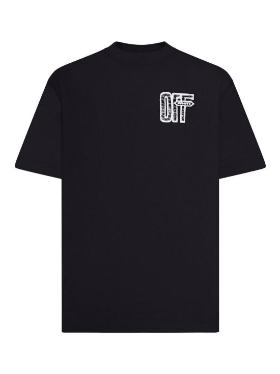 26FW 오프화이트 반팔 티셔츠 44MAA120F26J00Y001 BLACK