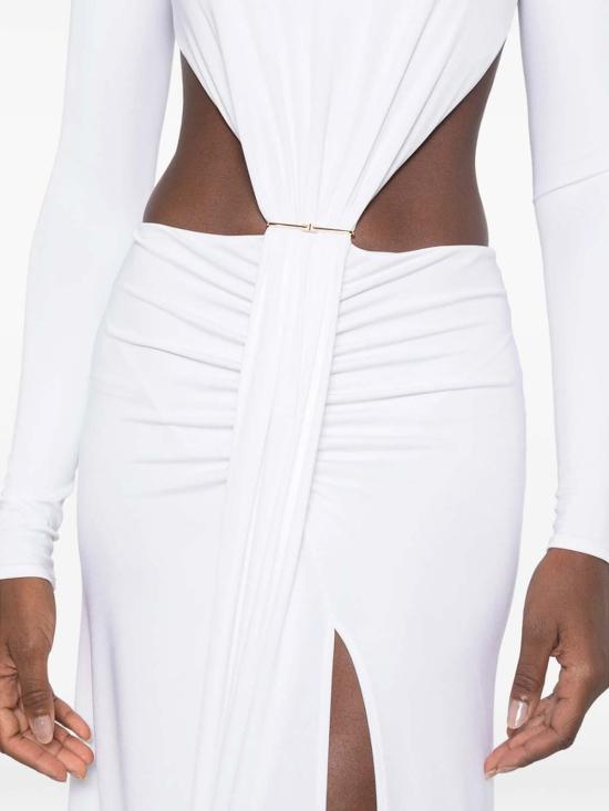 26FW 엘리자베타프랜치 미디 스커트 ABR3467E2360 WHITE - ELISABETTA FRANCHI