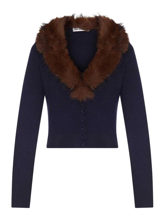 26FW 셀프 포트레이트 가디건 AW26148CA BLUE