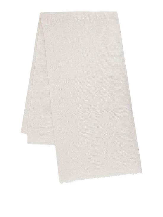 26FW 브루넬로 쿠치넬리 머플러/스카프 MSC915029C159 WHITE