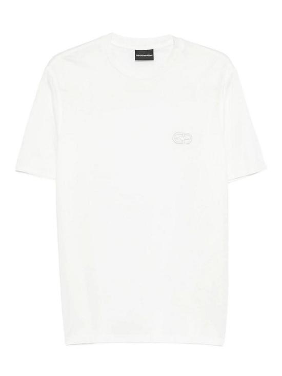 26FW 엠포리오 아르마니 반팔 티셔츠 AF10017EM004585U0003 WHITE