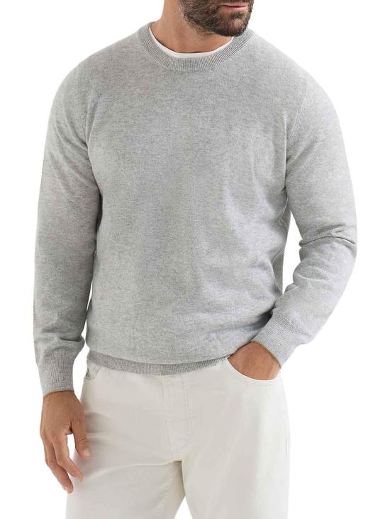 26FW 브루넬로 쿠치넬리 캐시미어 니트 M2200100CY162 GREY - BRUNELLO CUCINELLI