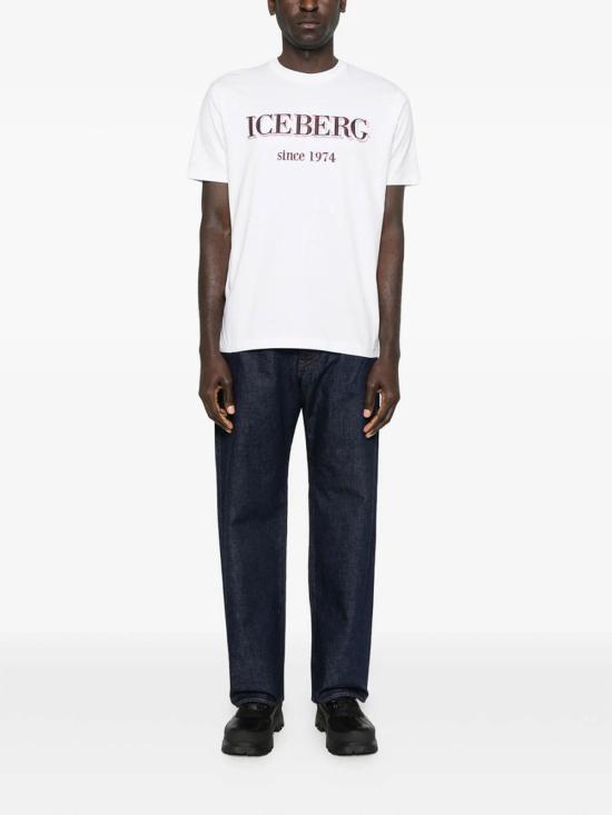 26FW 아이스 비 아이스버그 반팔 티셔츠 F014I1P0627A1101 WHITE - ICE B ICEBERG