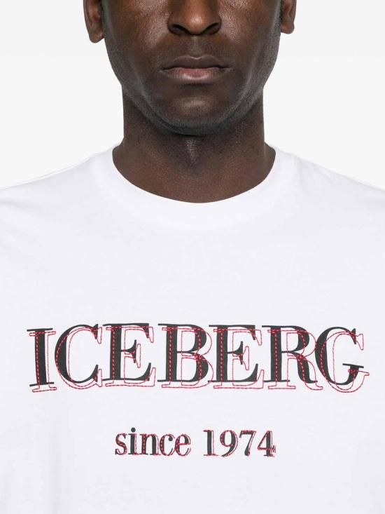 26FW 아이스 비 아이스버그 반팔 티셔츠 F014I1P0627A1101 WHITE - ICE B ICEBERG