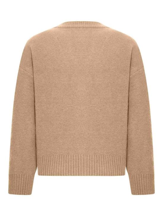 26FW 아미 빅 하트 로고 알파카 니트 가디건 UKC365KN0135A278 NUDE NEUTRALS - AMI