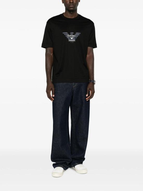 26FW 엠포리오 아르마니 반팔 티셔츠 AF10017EM006765UC001 BLACK - EMPORIO ARMANI