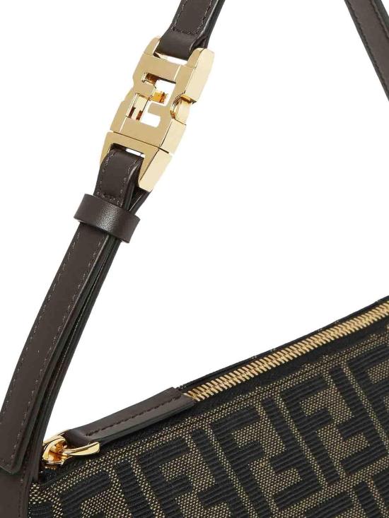 26FW 펜디 바니티 FF 자카드 스몰 파우치 8BS124B17AF14YN BROWN - FENDI