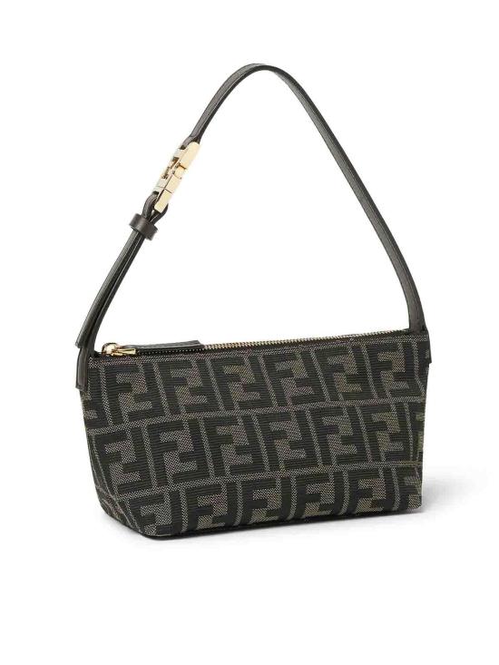 26FW 펜디 바니티 FF 자카드 스몰 파우치 8BS124B17AF14YN BROWN - FENDI