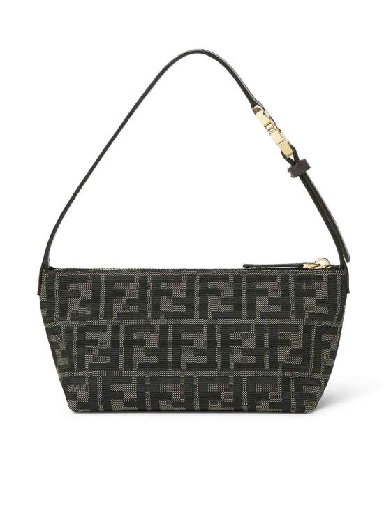 26FW 펜디 바니티 FF 자카드 스몰 파우치 8BS124B17AF14YN BROWN - FENDI