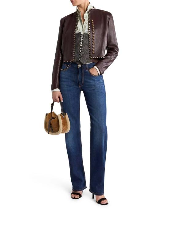 26FW 에트로 가죽 자켓 WROA0036AP126R0369 MULTICOLOUR - ETRO