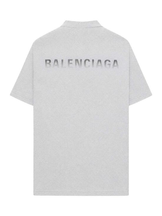 26FW 발렌시아가 백 그래디언트 오버사이즈 티셔츠 850345TVVE61302 GREY - BALENCIAGA