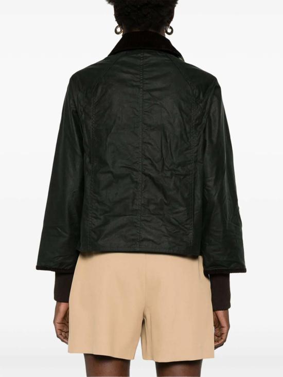 26FW 바버 크롭드 비드넬 왁스 재킷 LWX1403SG51 GREEN - BARBOUR