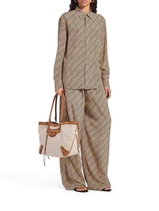26FW 발렌시아가 모노그램 셔츠 A002B2TUL729364 BROWN - BALENCIAGA