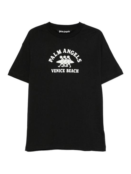 26FW 팜앤젤스 반팔 티셔츠 PAMAA001JR0131003 BLACK