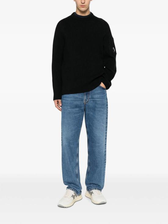 26FW 씨피 컴퍼니 스웨터 MKN101A006608A999 BLACK - C.P. COMPANY