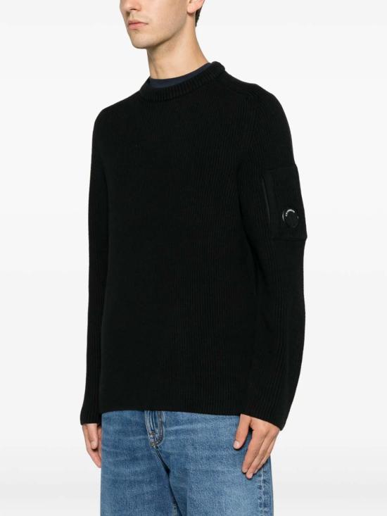 26FW 씨피 컴퍼니 스웨터 MKN101A006608A999 BLACK - C.P. COMPANY