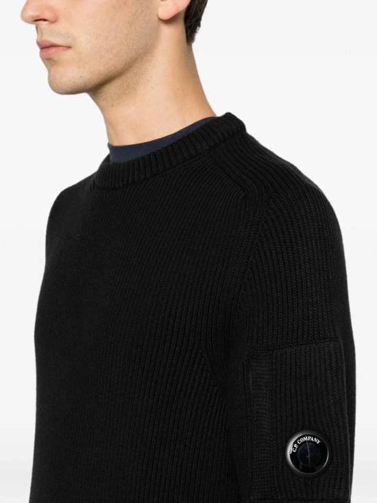 26FW 씨피 컴퍼니 스웨터 MKN101A006608A999 BLACK - C.P. COMPANY