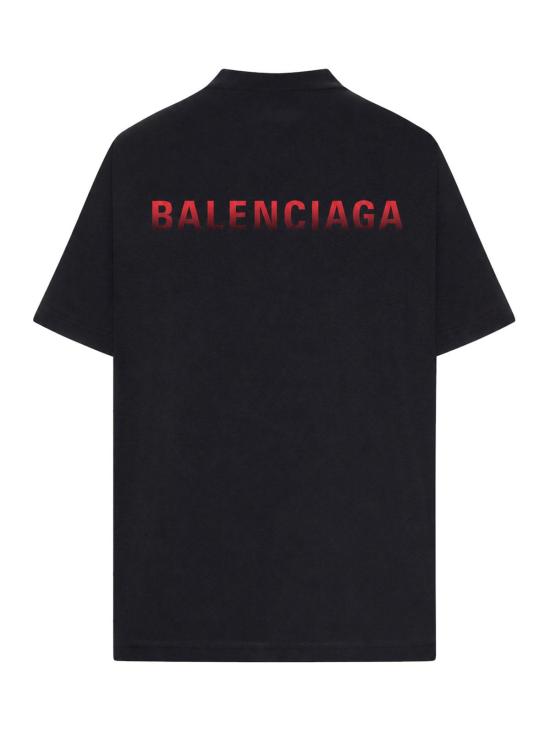 26FW 발렌시아가 백 그래디언트 오버사이즈 티셔츠 850345TVVE61000 BLACK - BALENCIAGA
