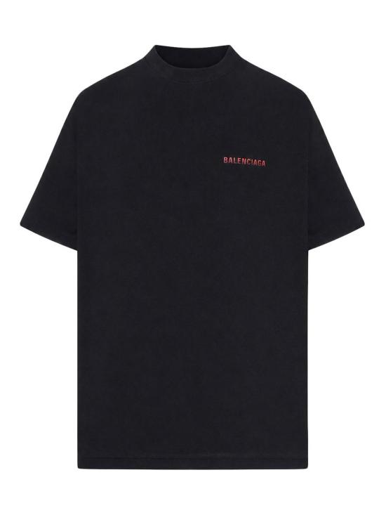 26FW 발렌시아가 백 그래디언트 오버사이즈 티셔츠 850345TVVE61000 BLACK