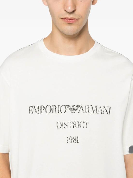 26FW 엠포리오 아르마니 반팔 티셔츠 AF29523EM007283U0003 WHITE - EMPORIO ARMANI