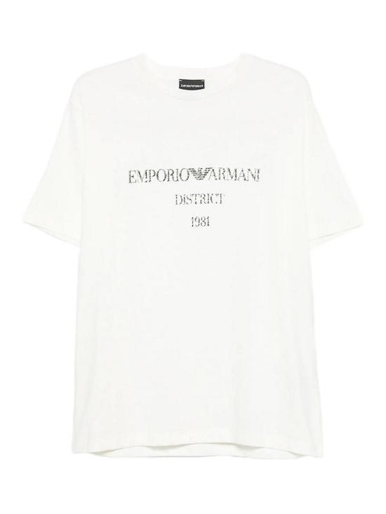 26FW 엠포리오 아르마니 반팔 티셔츠 AF29523EM007283U0003 WHITE